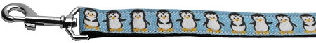 Penguins Nylon Dog Leash 5/8 inch wide 4ft Long